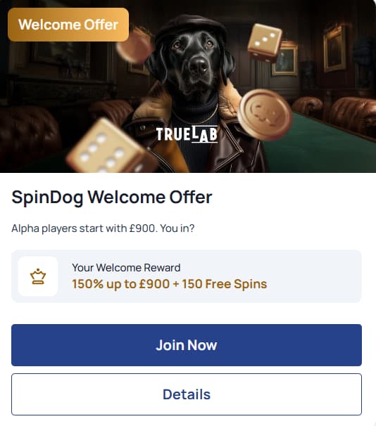 spindog welcome offer